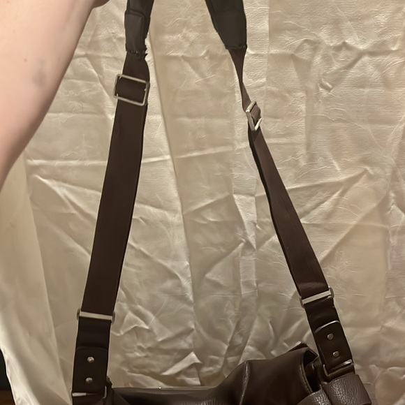 GENUINE LEATHER GABOL UNISEX TRAVEL BAG LAPTOP BAG PROFESSIONAL DARK BROWN - Picture 9 of 9